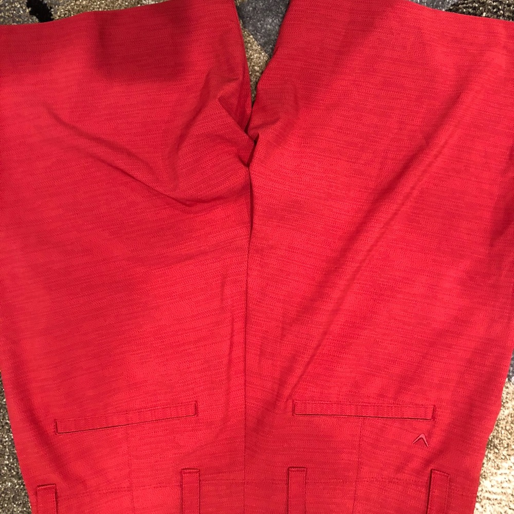 Red Callaway golf shorts